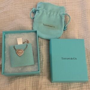 Tiffany & Co. Silver Heart Pendant Necklace